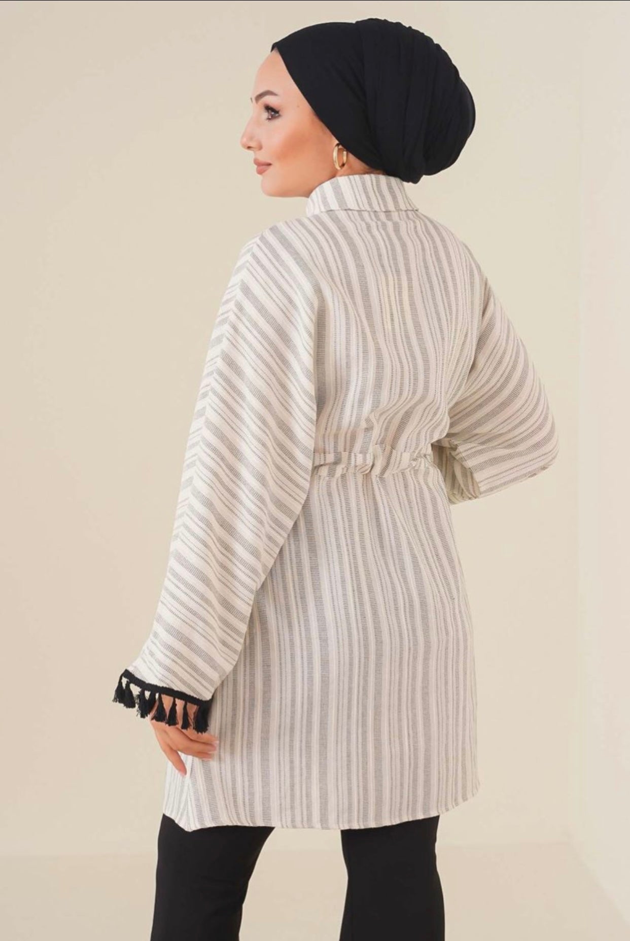 Straw Rope Tied Tunic