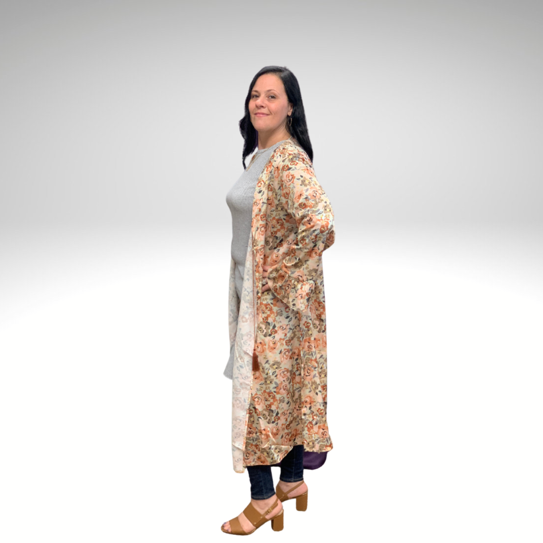 Conservative Satin Kimono