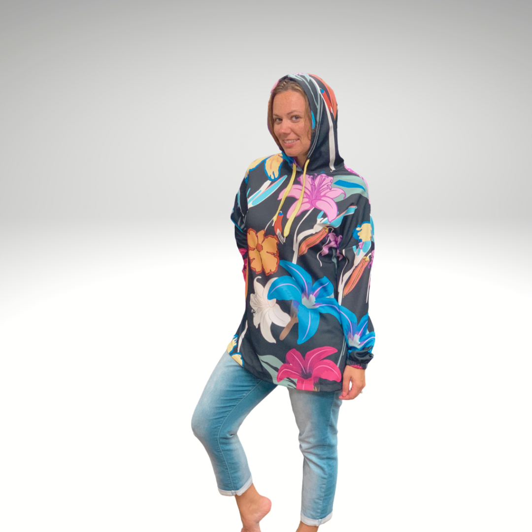 Modest Casual Tropical Print Tunic