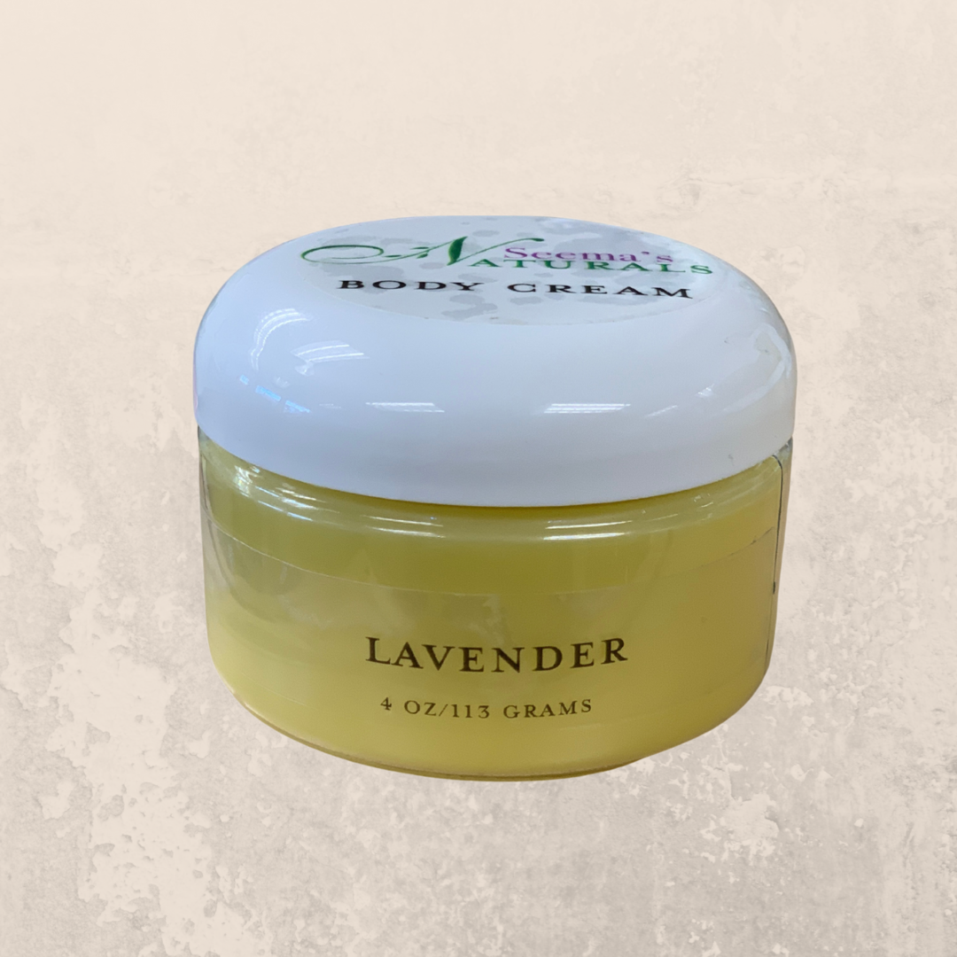 Natural Body Cream Container-Lavender Scented