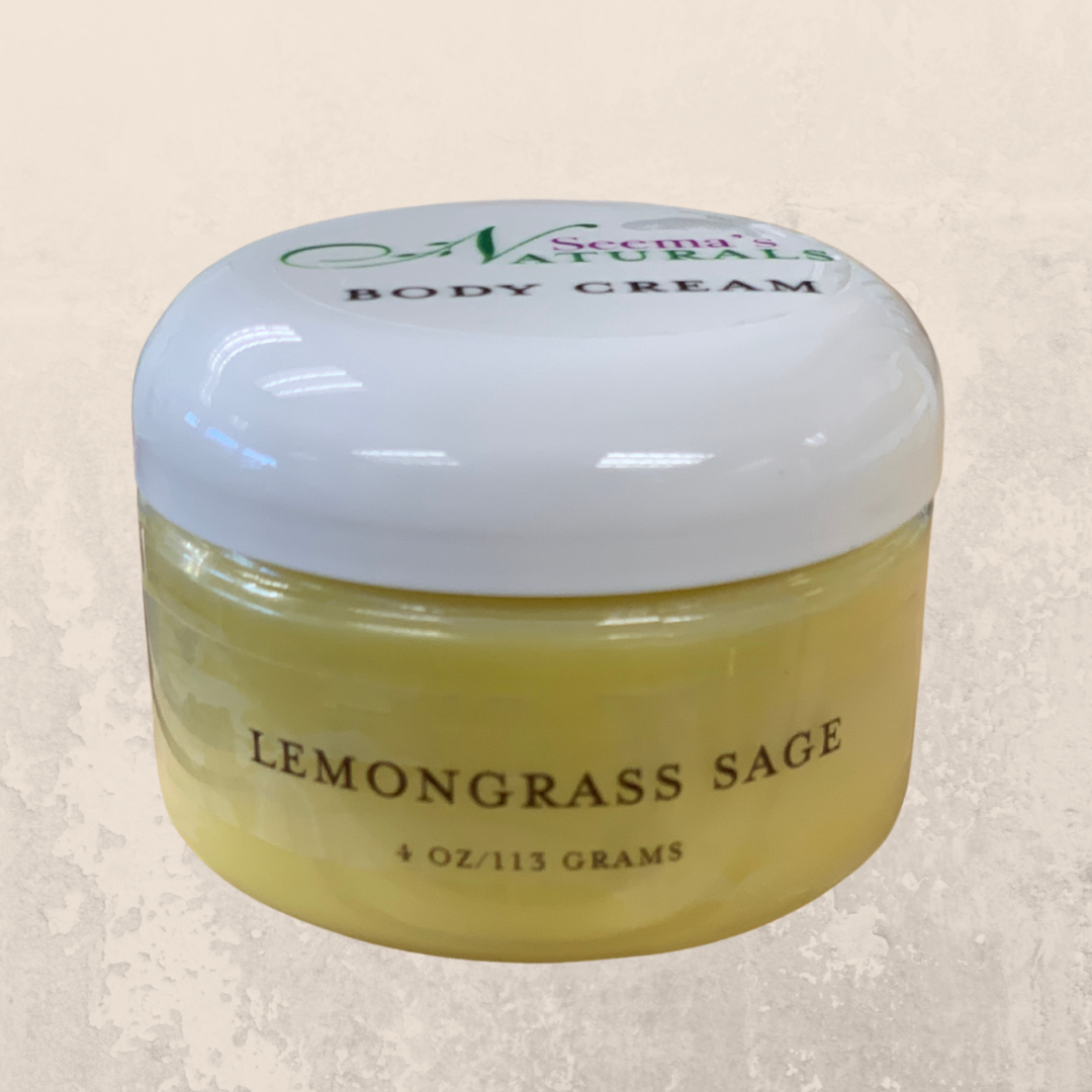 Natural Hand & Body Cream- Lemongrass Sage
