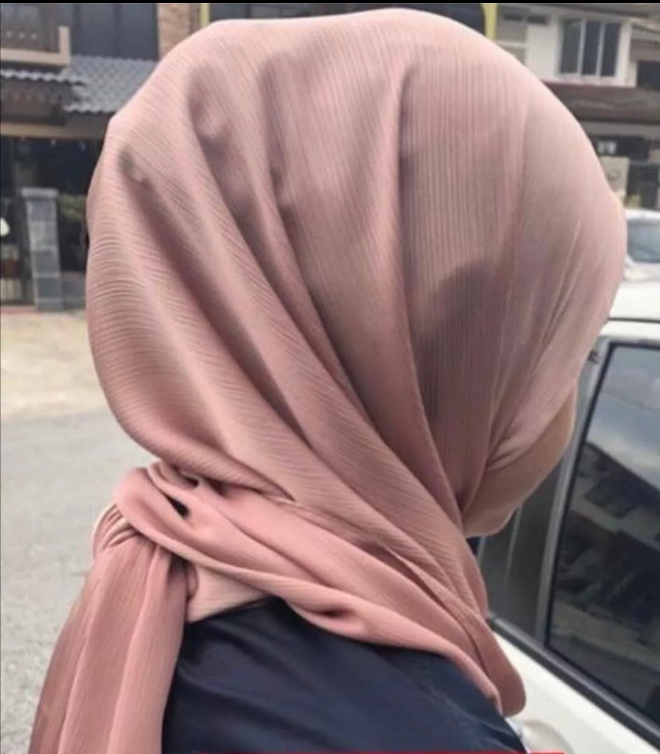 Elegant Satin Crepe Scarf/Hijab