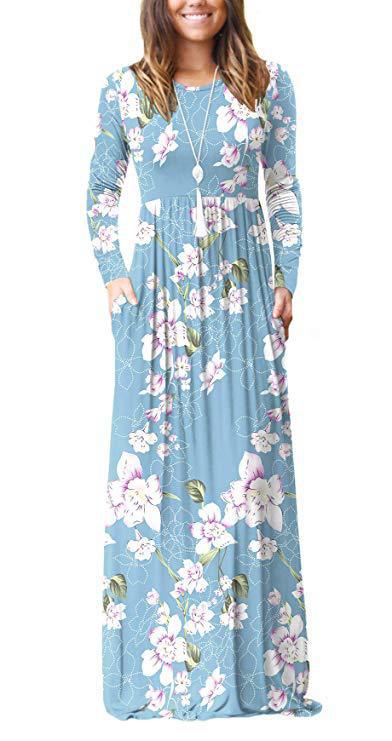 Woman in Baby doll Abaya/Maxi Dress Floral Print